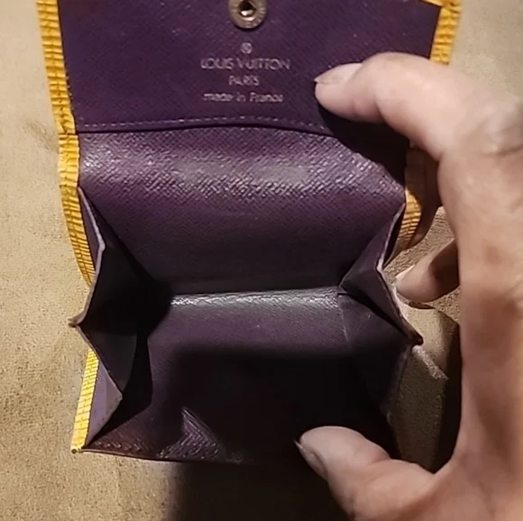 Louis Vuitton Blue, Yellow, and Brown Wallet Set - Picture 8 of 14